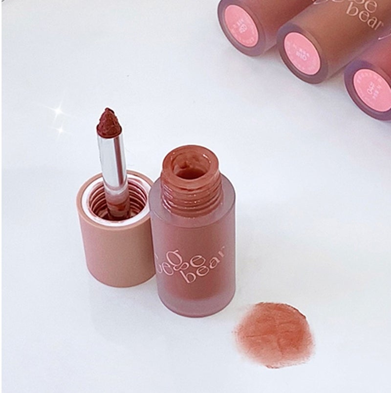 Gege bear Soft Fog Smooth Multi-Use Lipstick Cream 3g 3-in-1 Lip Tint Blush Eyeshadow Long Lasting Non-Drying Makeup for Women 04 Haruno rose - Image 5