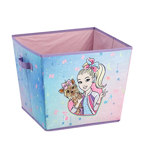 Idea Nuova JoJo Siwa 4 Piece Dreamy Bow Unicorn Storage Solution Set with Pop Up Hamper Collapsible Storage Trunk and 2 Nestable Storage Bins - Image 3