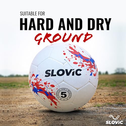 SLOVIC Professional Football for Kids [Size-5] | Hard Ground Foot-Ball | Ideal for Grass Ground & Artificial Turf | Training Foot Ball | Soccer Ball | Street Football for Men & Women | Gift for Boys - Image 3