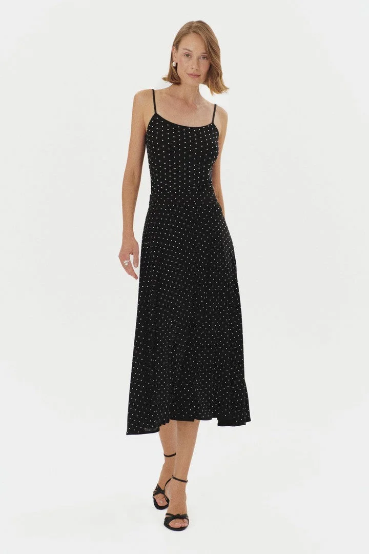 EXQUISE Stone Print Knitted Regular Midi Skirt