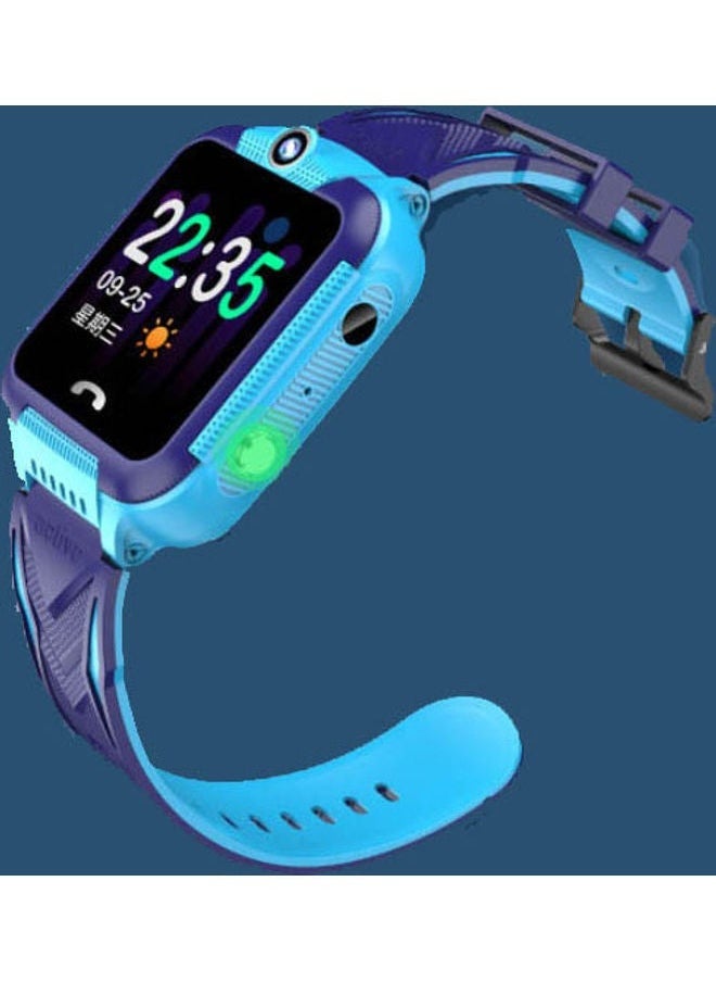 V10 Kids Waterproof Smart Watch Blue/Purple 