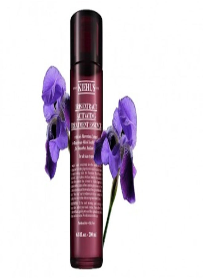 Kiehl's Iris Extract Activating Treatment Essence – Hydrating & Anti-Aging Facial Essence with Iris Florentina Root Extract, Smooths Fine Lines & Boosts Radiance, 200ml