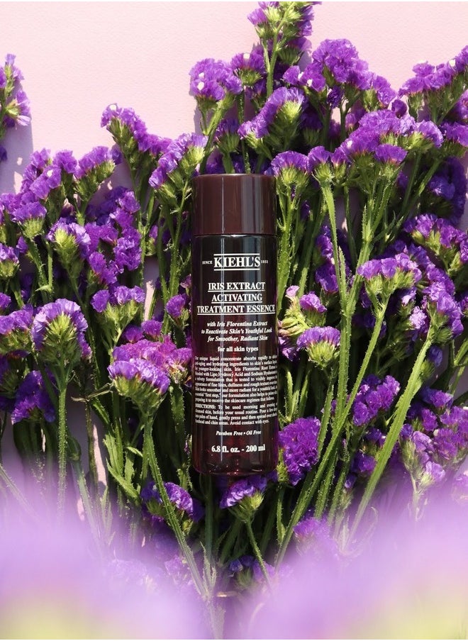 Kiehl's Iris Extract Activating Treatment Essence – Hydrating & Anti-Aging Facial Essence with Iris Florentina Root Extract, Smooths Fine Lines & Boosts Radiance, 200ml