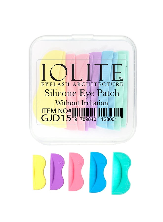 IOLITE 10-Pieces Eyelash Perming Curler Perm Pad Reusable Eyelash Perm Silicone Pads, Lift Rods Makeup Beauty Tool - GJD15 - Image 1