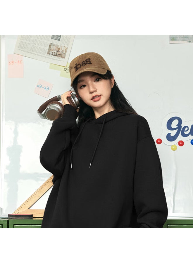 Geniolamode Men's Autumn Hoodie Casual Loose Fit Youth Streetwear Light Beige M - Image 1