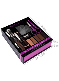 Brow Chicka Brow Eyebrow Set - 17 Piece Eyebrow Makeup Kit With Brow Powder, Brow Gel, Dual Ended Pencils, Stencils, Scissors, And Tweezers - All Hair Colors - pzsku/ZBB683BC78A15E7ED54E0Z/45/_/1734437942/2f573b8c-4434-4426-91df-9b2bf18bf607