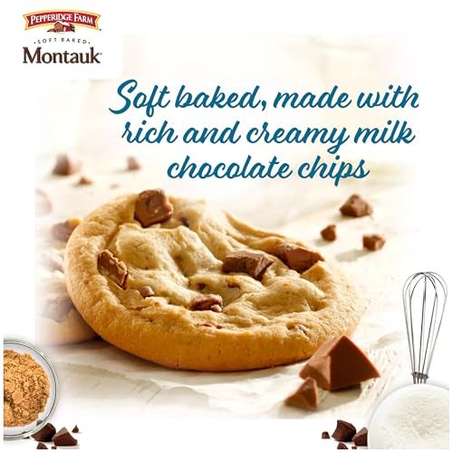 Pepperidge Farm Montauk Soft Baked Milk Chocolate Chunk Cookies, 8.6 Oz Bag (8 Cookies) - Image 2