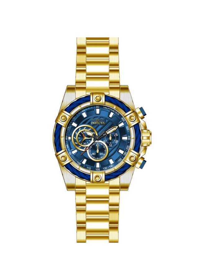 Invicta Men's Bolt Quartz Chronograph 52mm Watch with Stainless-Steel Strap, Gold, 25.2 - Image 2