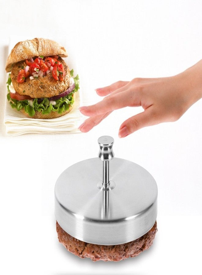 Lazmin Hamburger Presses, Stainless Steel Heavy Duty Stuffed Hamburger Meat Beef Press Patty Maker Kitchen Tools, Makes 4 1/2" Patties, 1/4lb to 3/4lb - Image 3