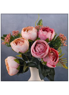 Yatai Artificial Silk Cabbage Rose Bunch  - Image 2