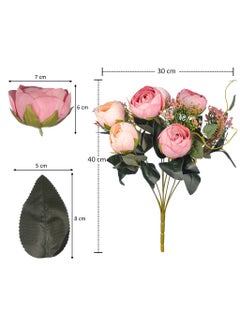 Yatai Artificial Silk Cabbage Rose Bunch  - Image 4