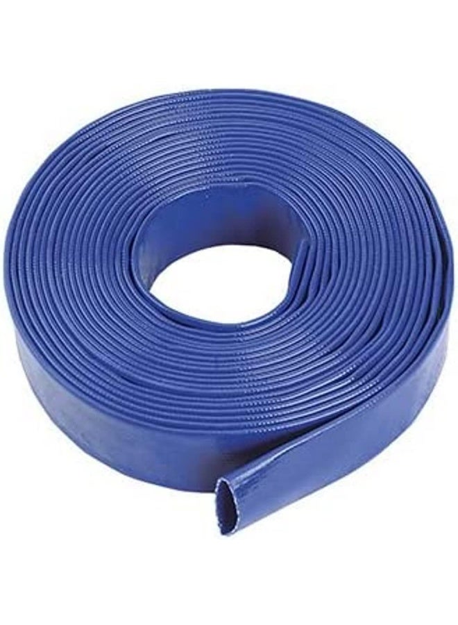 Royal Apex Heavy Duty Reinforced Lay Flat Discharge Hose Pipe For Pump Irrigation-Weather And Chemical Resistant Pool Hoses For Inground Pools Filter Hose And Drain Hose 0Mtr 3"  - Image 1