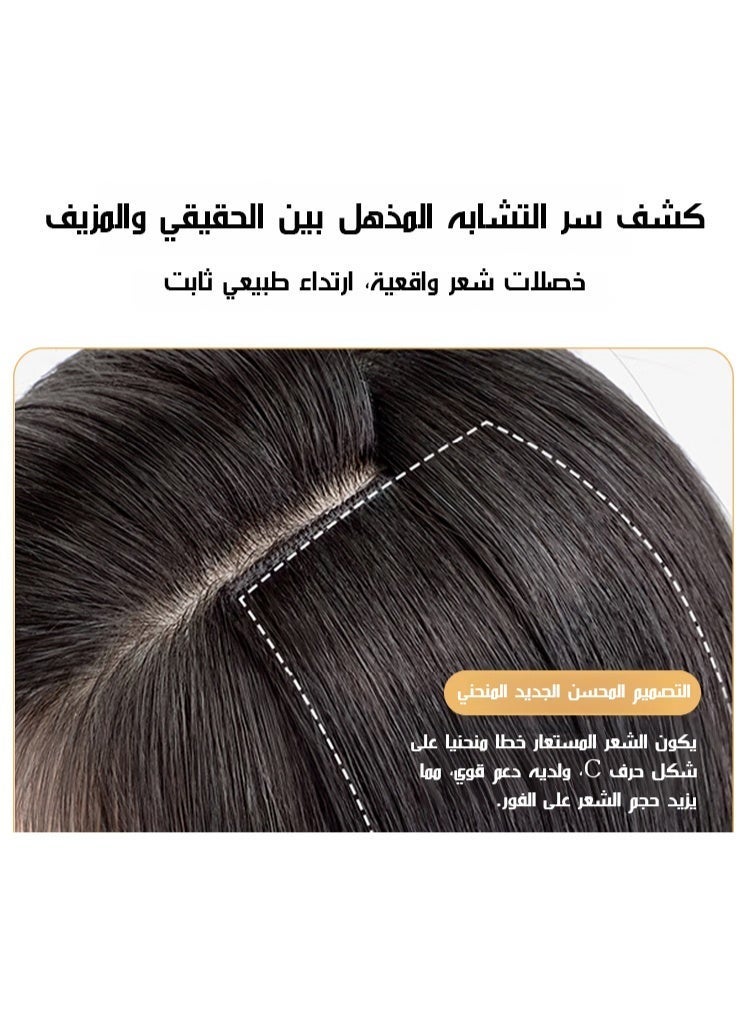30 قطعة وصلات شعر بالشريط اللاصق السلسة، خيوط شعر غير مرئية لزيادة الكثافة والطول الفورية، مريحة للارتداء لجميع أنواع الشعر - 60 سم - Image 3