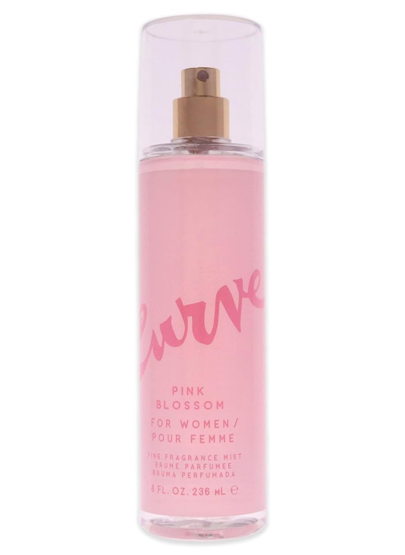 Curve Curve Women's Perfume Fragrance Mist, Casual Day or Night Scent, Pink Blossom, 8 Fl Oz 