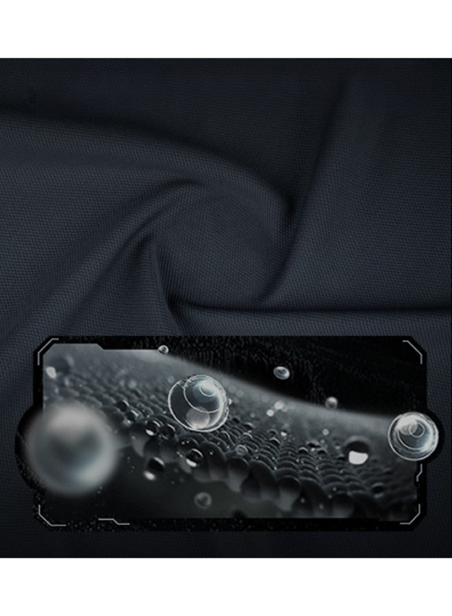 REOCLE Men's Athletic T-Shirt Basic Crew Neck Short Sleeve T-Shirt Breathable Polyester T-Shirt Summer Stretch Wicking Top - Image 4