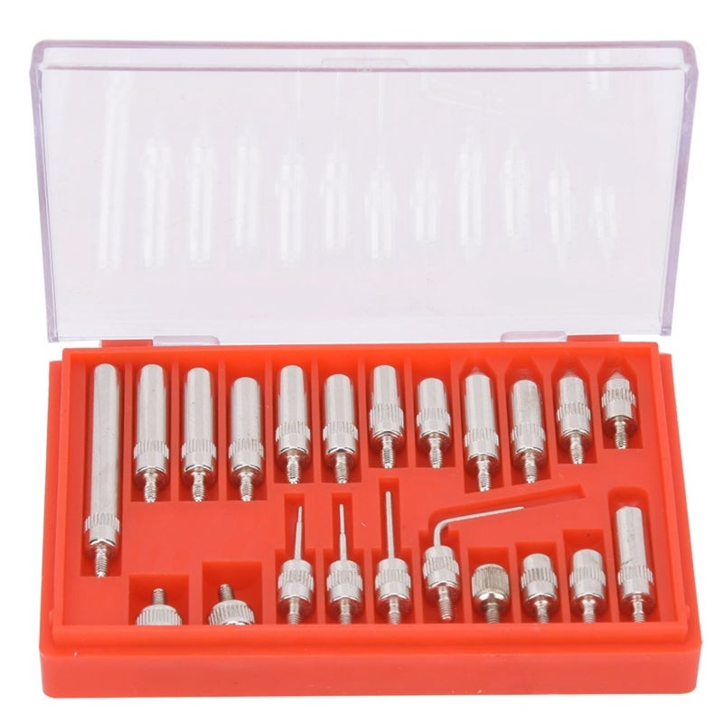 Dial Indicator Point Set 22-Piece High Strength Hardness Tips - Wear-Resistant Dial Gauge Pointed Tip Set for Most Dial Indicators - Image 1