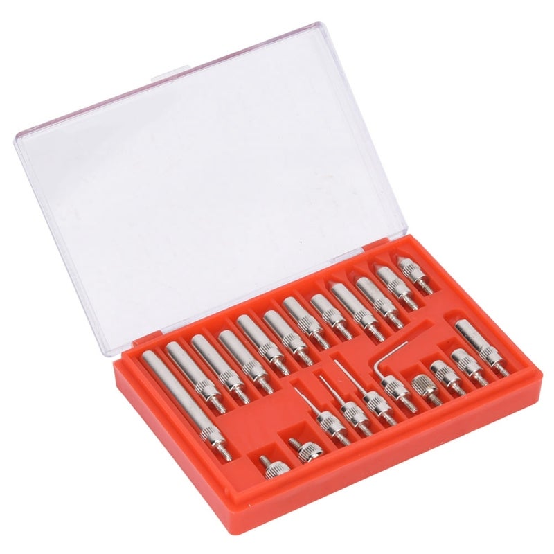 Dial Indicator Point Set 22-Piece High Strength Hardness Tips - Wear-Resistant Dial Gauge Pointed Tip Set for Most Dial Indicators - Image 2