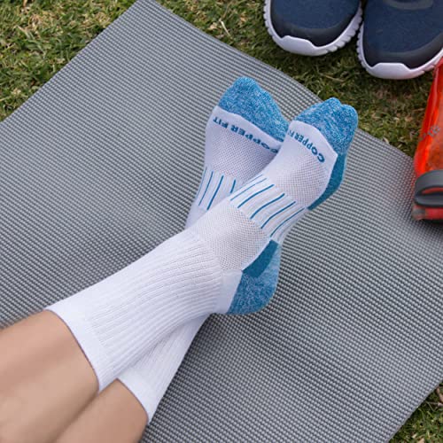 Copper Fit Crew Sport Socks-2 Pack, White, Large/X-Large - Image 5