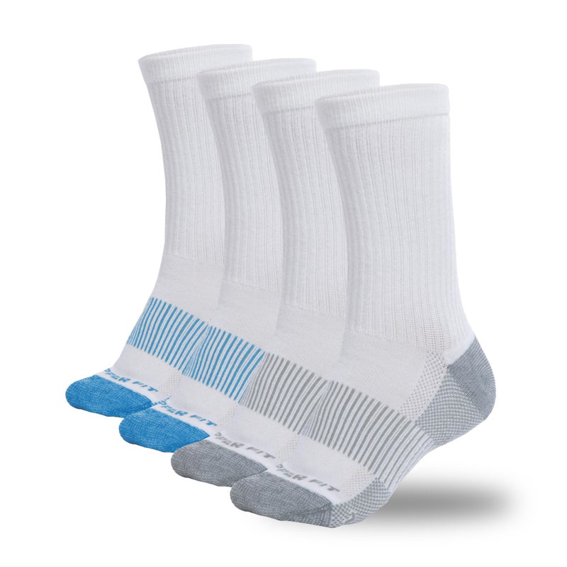Copper Fit Crew Sport Socks-2 Pack, White, Large/X-Large - Image 2
