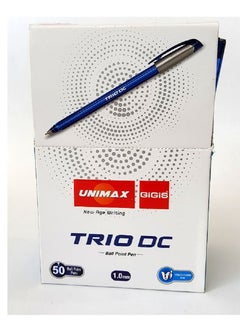 UNIMAX Unimax Trio DC Blue 50 ball point pen 1.0mm  - Image 1