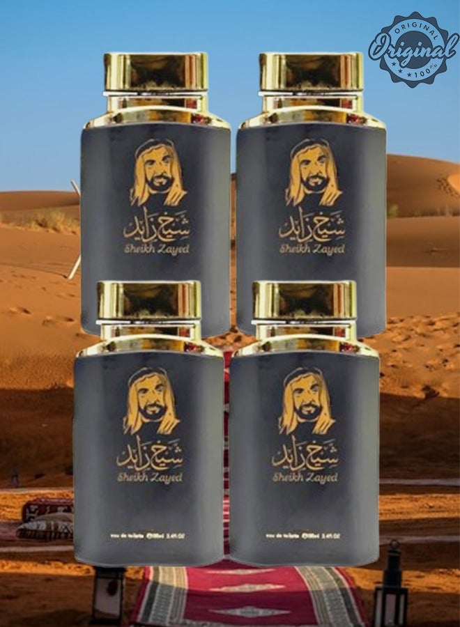 شيخ زايد 4 قطع عطر شيخ زايد 100 مل - Image 1