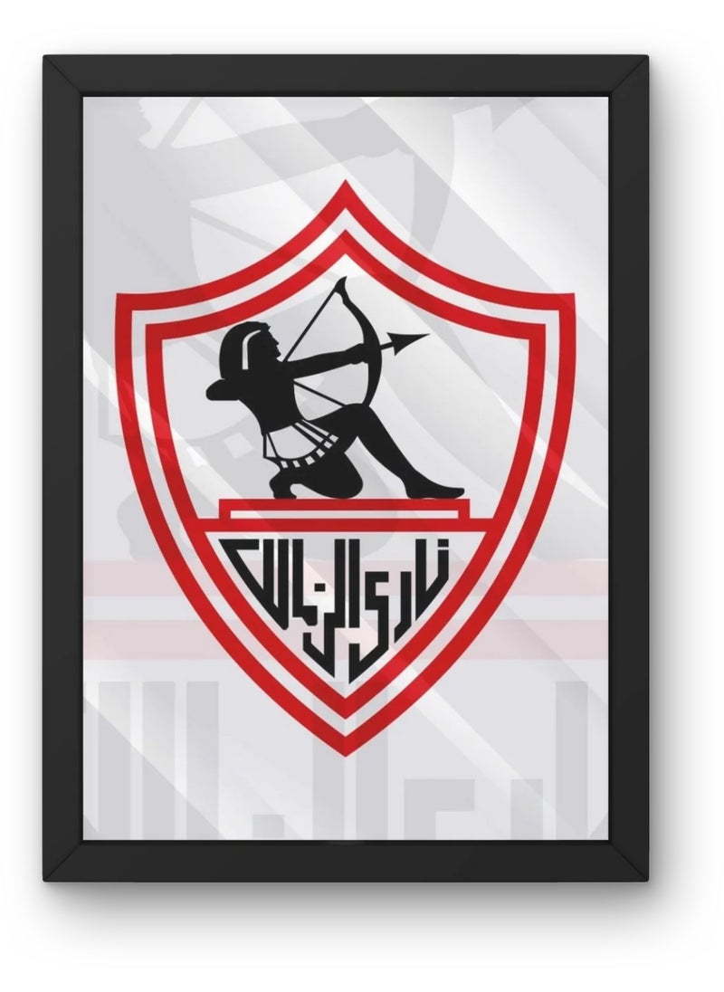 إطار نادي الزمالك الأسود 30x40 