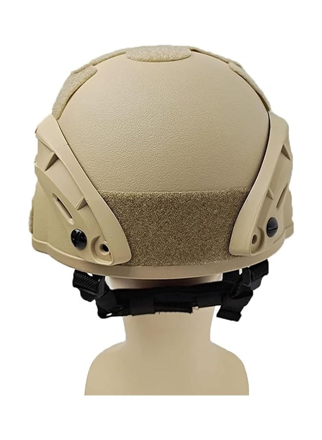 DUNISO Tactical Riding Helmet，Outdoor Adjustable Padded Helmet,Fast Helmet with Ear Protection and Side Rail，Suitable for Outdoor Sports,Khaki - Image 4
