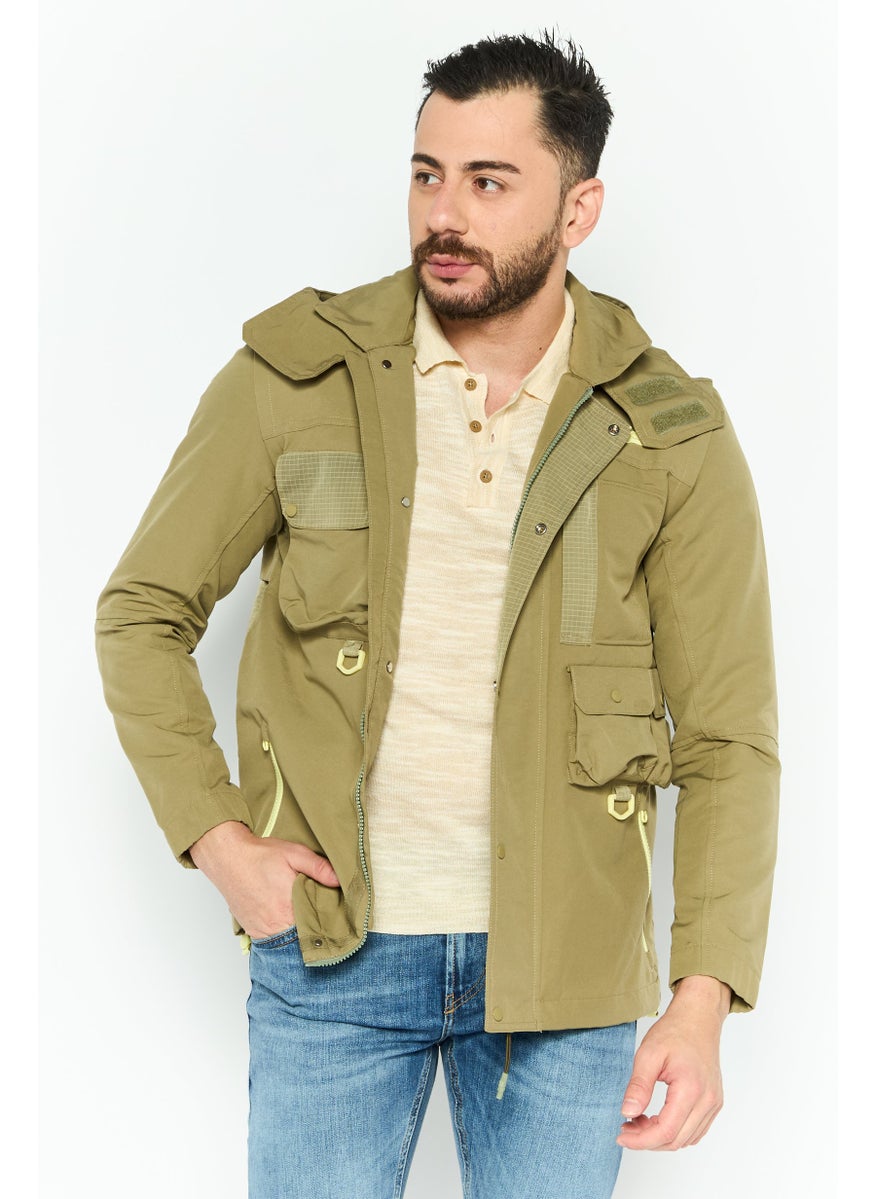 Men Brand Logo Hooded Jacket, Olive - pzsku/ZBB691AB3EDC7D6BE4AC0Z/45/_/1737642183/df6683cd-82c7-4e92-89b2-8233c02a468e