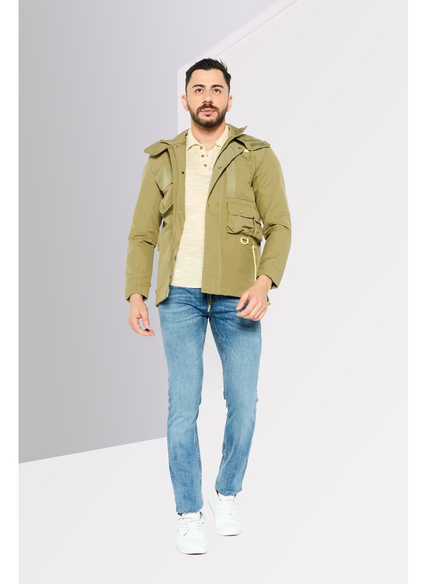 Men Brand Logo Hooded Jacket, Olive - pzsku/ZBB691AB3EDC7D6BE4AC0Z/45/_/1737642186/92f93b79-60a9-49f7-9fe5-d8387614456f