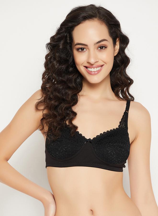 Clovia Pack of 2 - Lace Non-Padded Non-Wired Full Cup Bra - Image 4