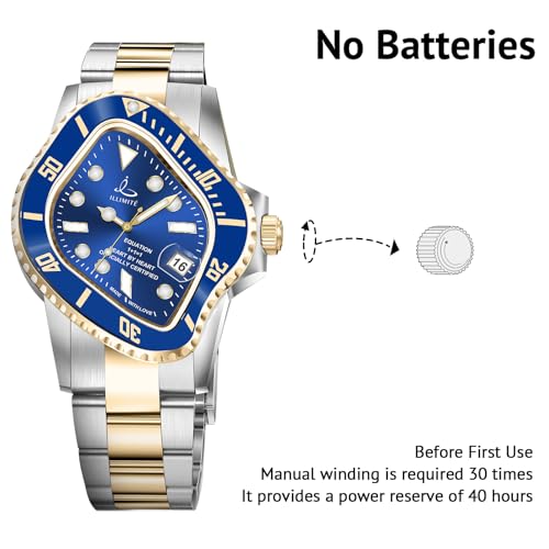 ILLIMITE Melting Automatic Watches for Men Japanese Miyota 8215 Self-Winding Mechanical Movement Women Watch Waterproof Stainless Steel Art Surrealist Wrist Watches Pea001 - Image 3