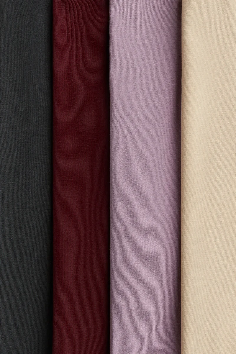 اتش اند ام لغينغز من الجيرسيه القطني - عبوة من 4