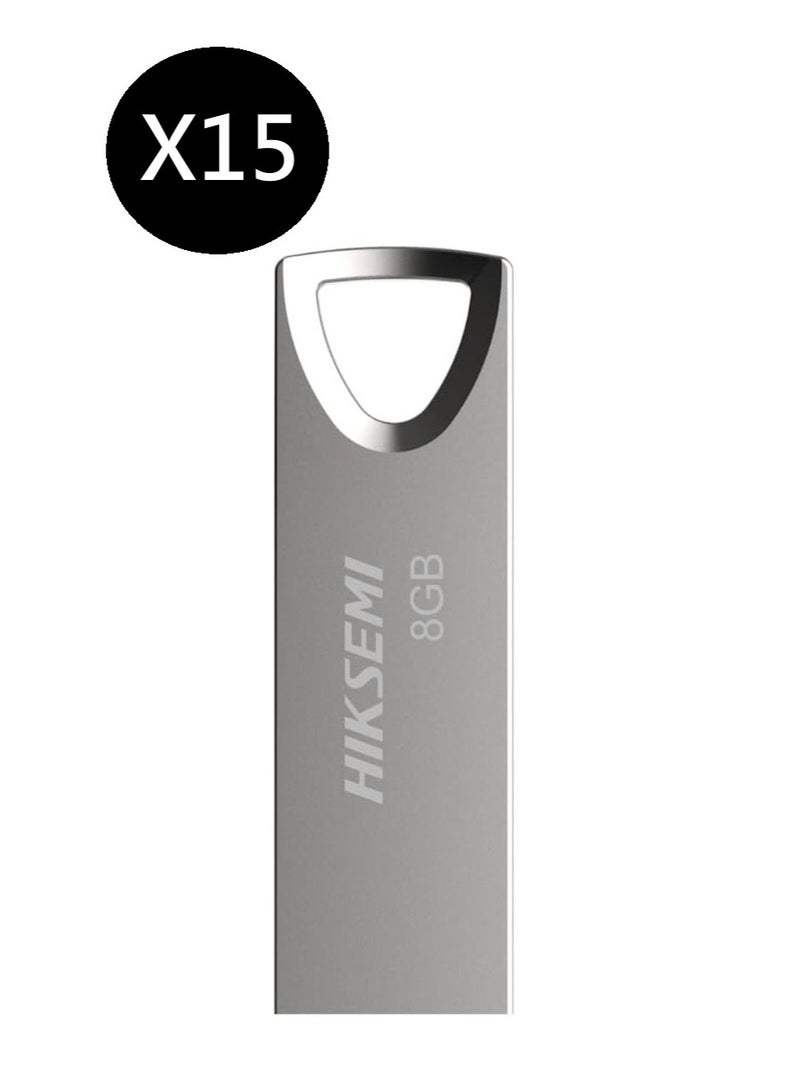 HIKSEMI Bundle Of 15 Metal 8GB USB Flash Drive, HS-USB-M200