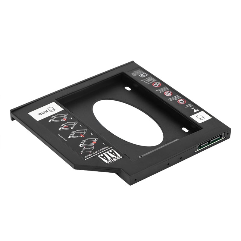 محول SATA HDD SSD بحجم 2.5 إنش، سماكة 9.5 مم و12.7 مم - حامل قرص صلب بتوصيل مباشر قابل للتبديل السريع للابتوب، يدعم الإقلاع المزدوج. - Image 3