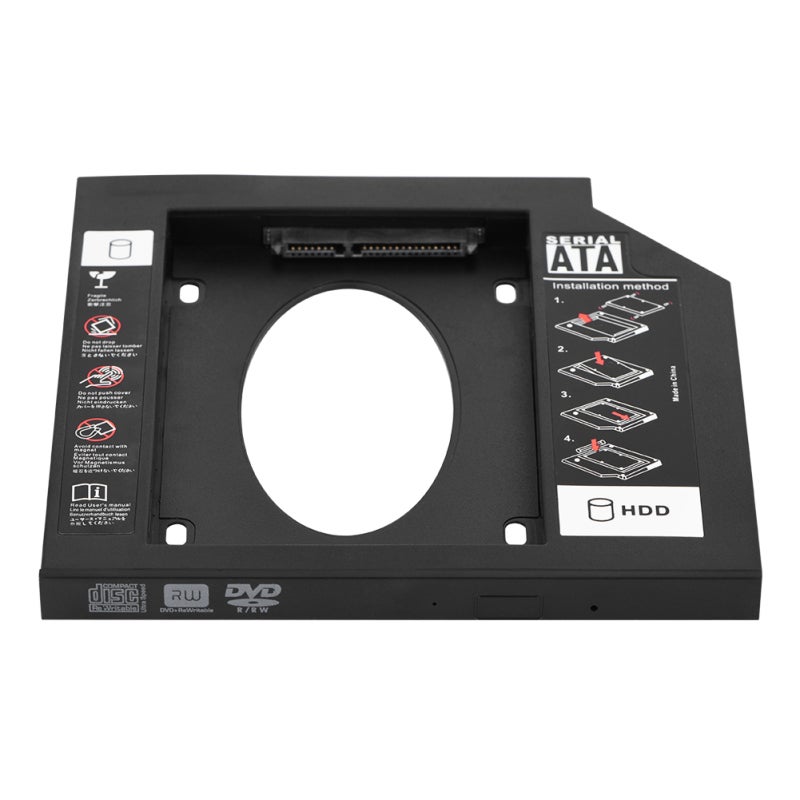 محول SATA HDD SSD بحجم 2.5 إنش، سماكة 9.5 مم و12.7 مم - حامل قرص صلب بتوصيل مباشر قابل للتبديل السريع للابتوب، يدعم الإقلاع المزدوج. - Image 5