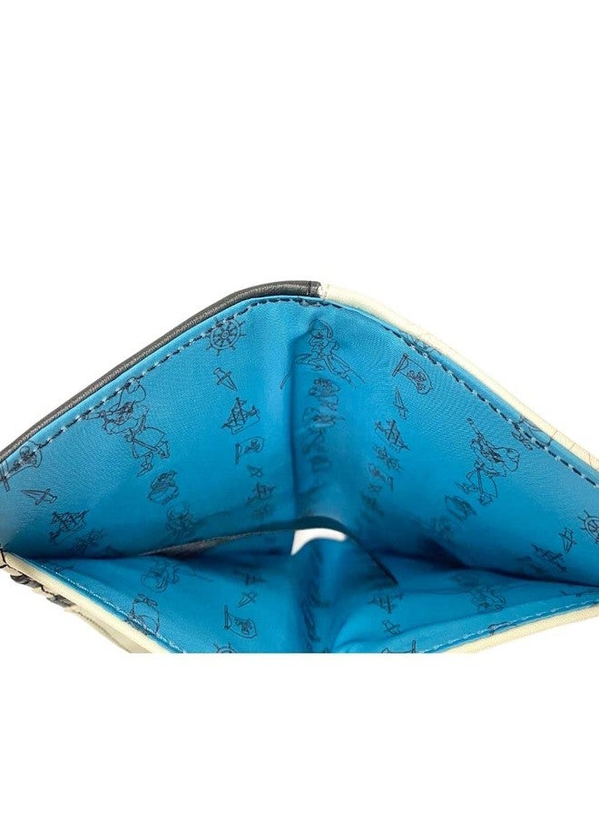 Loungefly Captain Hook Pirate Skull Peter Pan All-Over-Print Faux Leather Flap Wallet with Snap Closure - Image 5