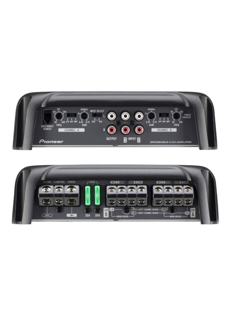 Pioneer GM-D9704 1600W Class D 4-Channel Car Amplifer, With Bass Remote - Image 3