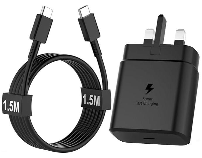 45W Fast Charger Type C for Samsung Galaxy S25+, S25 Edge, S25 S24 S23 S22 S21 Ultra, A56 A55 A54 A36, for Honor X9c, 200 Lite, Magic 7 Pro, V3 Cable, Super PD 3.0 Charge