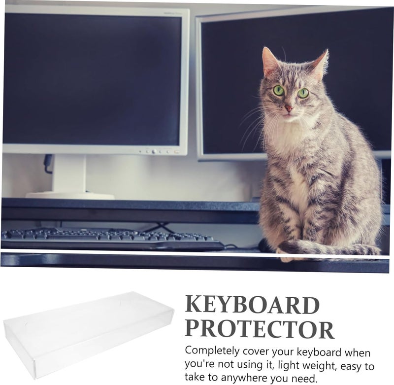 Transparent Acrylic Keyboard Cover for Key Keyboards Lightweight Easy to Carry Gaming Keyboard Shield Accessory - Image 4