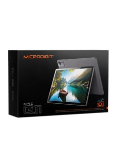 Microdigit MEG11 10.1 Inch Tablet Single SIM Gray 4GB+4GB RAM 128GB  4G - International Version With Bluetooth Keyboard and Mouse  - Image 4
