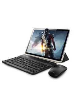 MEG11 10.1 Inch Tablet Single SIM Gray 4GB+4GB RAM 128GB  4G - International Version With Bluetooth Keyboard and Mouse