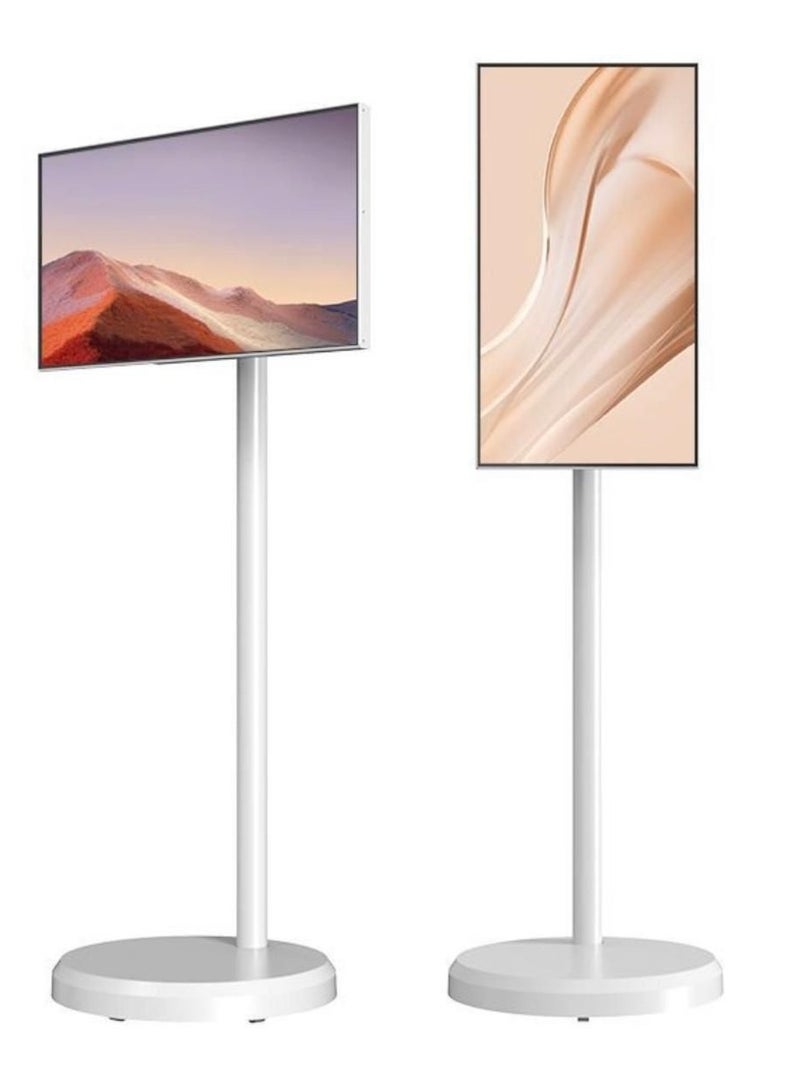 24-Inch Smart Display | Portable Rotating Mobile TV | 360° Rotatable Screen Home Entertainment Center  - Image 2