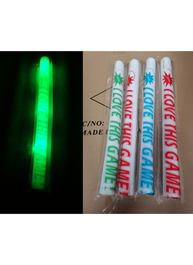Arabest 1 x 5 pcs Colorful LED Foam Glow Sticks Concert Party Green Bag [Big Electronics] 
