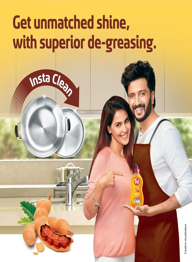 Pril Tamarind Liquid Dishwash Gel - 750 ml | Power of Tamarind for Tough Stains | Leave Utensils Sparkling Clean | Insta Clean Technology | Active Power Boosters - Image 2