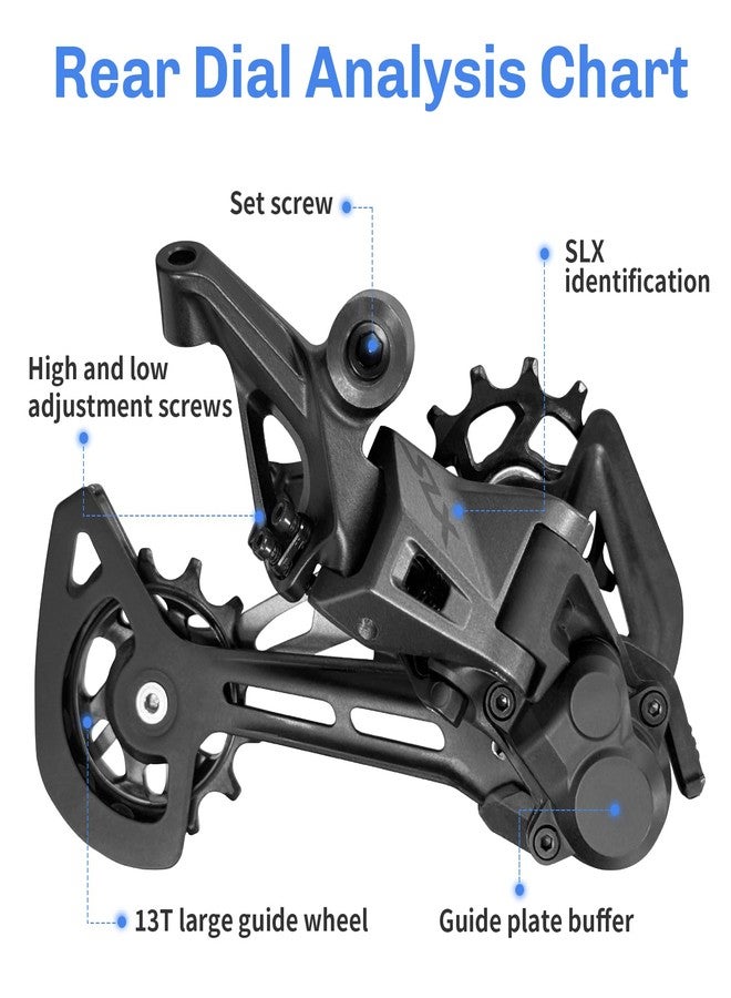 Relwears Bike Rear Derailleur SLX Rd-M7100 SGS 12 Speed Derailleur for Mountain Bike - Image 4