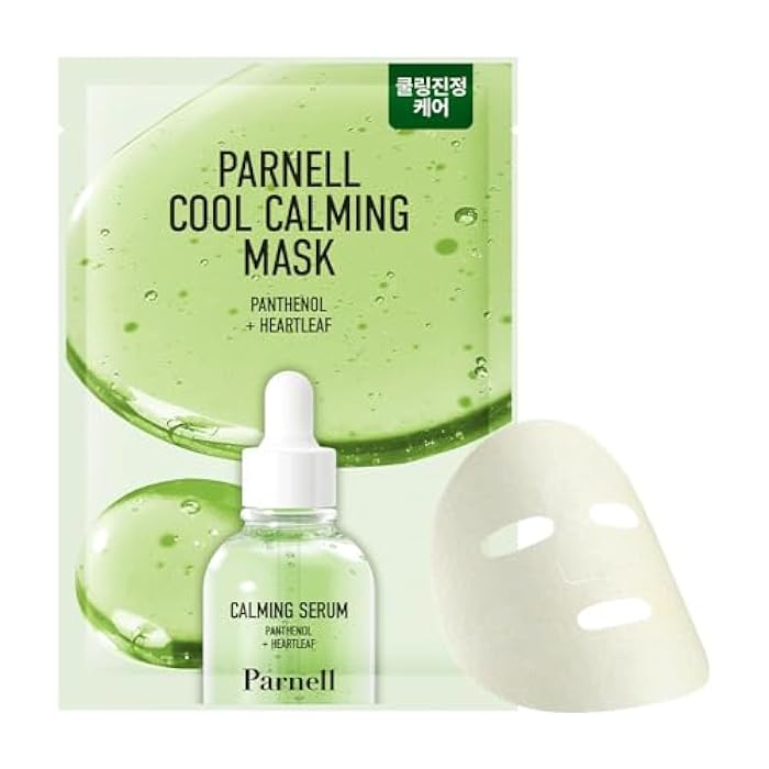 Parnell Panthenol Heartleaf Cool Calming Mask 10ea, korea skin care, korea beauty - Image 1