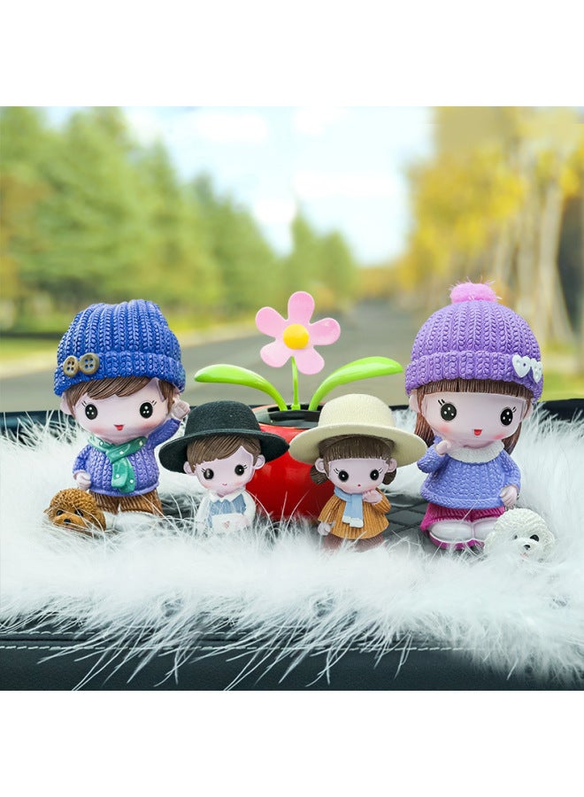 Car Ornaments, Dolls, Family Portraits, Creative Car Decorations, Car Supplies, New Couple Car Decorations