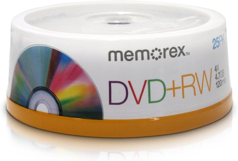05541 4.7 GB DVD+RWS (4X; 25-CT SPINDLE)
