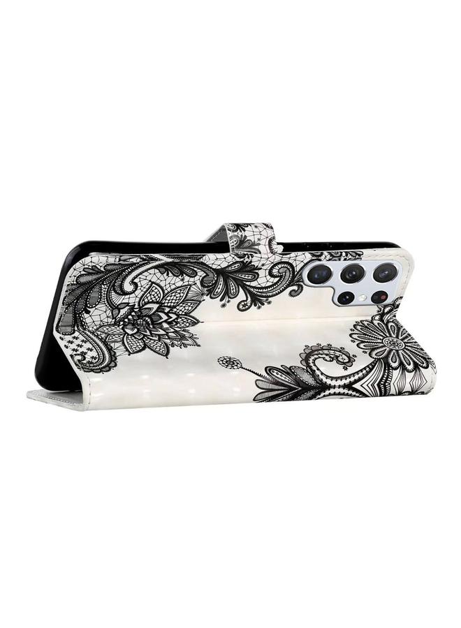 S-TOP Case For Samsung Galaxy S22 Ultra 5G Oil Embossed 3D Drawing Leather Phone Case - Image 5