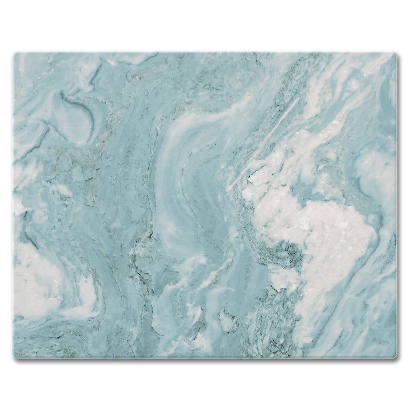 CounterArt Teal Quartz Design 3mm Heat Tolerant Tempered Glass Cutting Board 15 x 12 Manufactured in the USA Dishwasher Safe